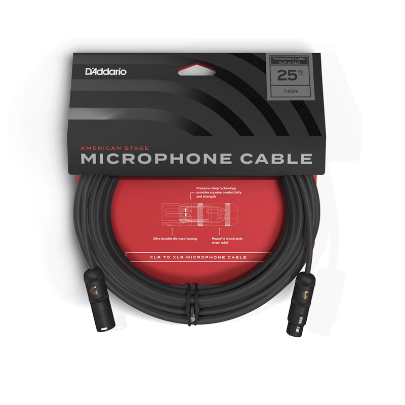 D'Addario PW-AMSM-25 Planet Waves American Stage Microphone Cable - 25ft