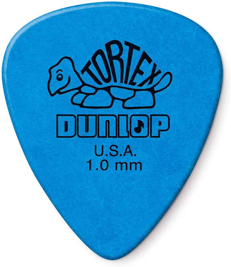 Dunlop 418P1.0 Tortex Standard 1.0mm Blue Guitar Pick - 12-pack