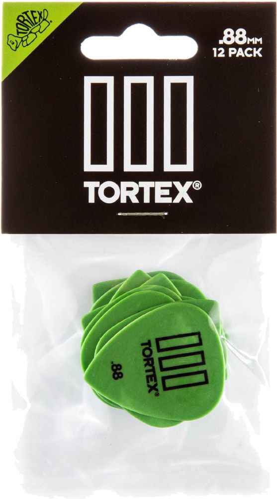 Dunlop 462P088 Tortex TIII .88mm Green - 12 Pack