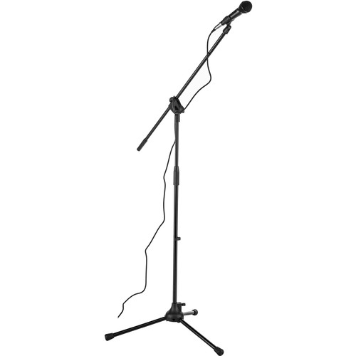 Peavey MSP1 XLR Dynamic Cardioid Microphone with XLR-XLR Cable and Mic Stand Package