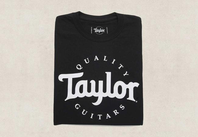 Taylor Guitars Men's Basic Black Logo T-Shirt