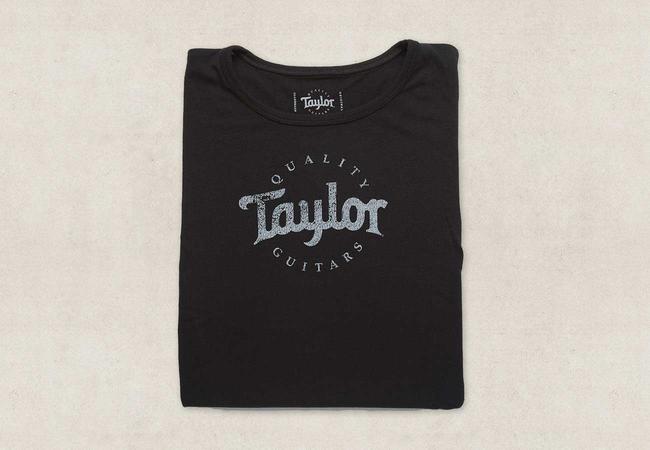 Taylor Guitars Ladies' Black/White Logo T-Shirt