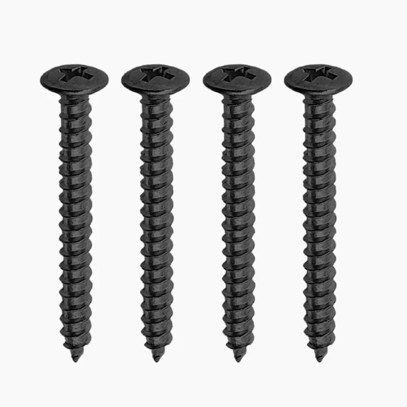 Allparts GS-0005-003 Black Neckplate Screws 4pk