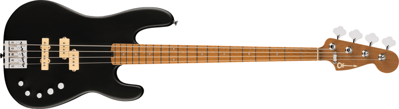 Charvel Pro-Mod San Dimas® Bass PJ IV, Caramelized Maple Fingerboard, Satin Black
