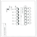 Allparts TK-7927-001 Grover Roto-Grip 505F Series 6L Tuners, Nickel- set of 6 pcs