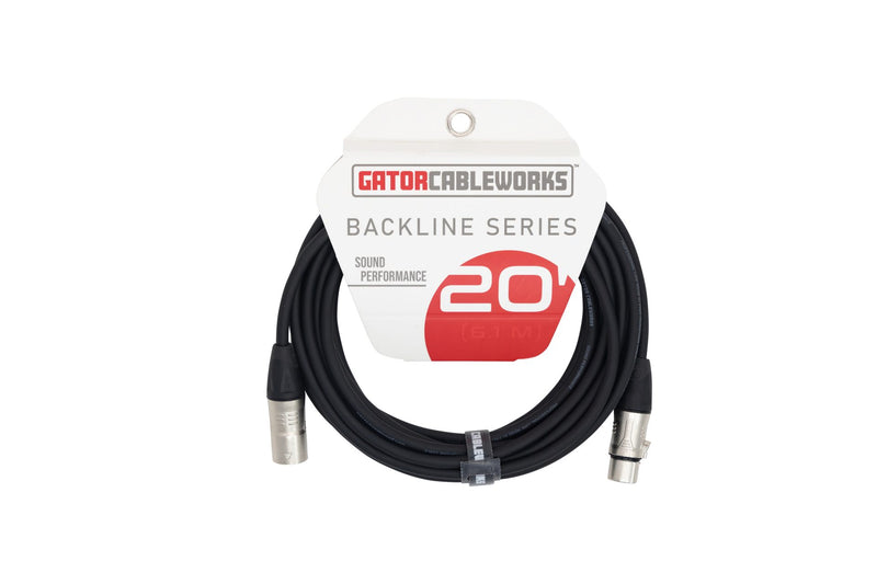 Gator CableWorks 20 Foot XLR Microphone Cable GCWB-XLR-20