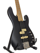 Charvel Pro-Mod San Dimas Bass, Satin Black, Side Two Close