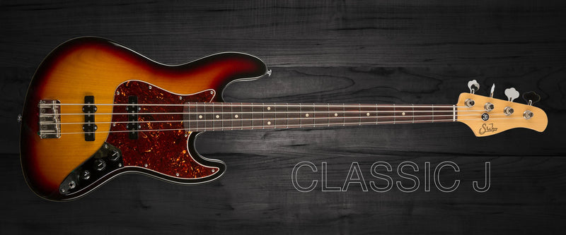 Pre-Order: Suhr Classic J Electric Bass, 3-Tone Burst
