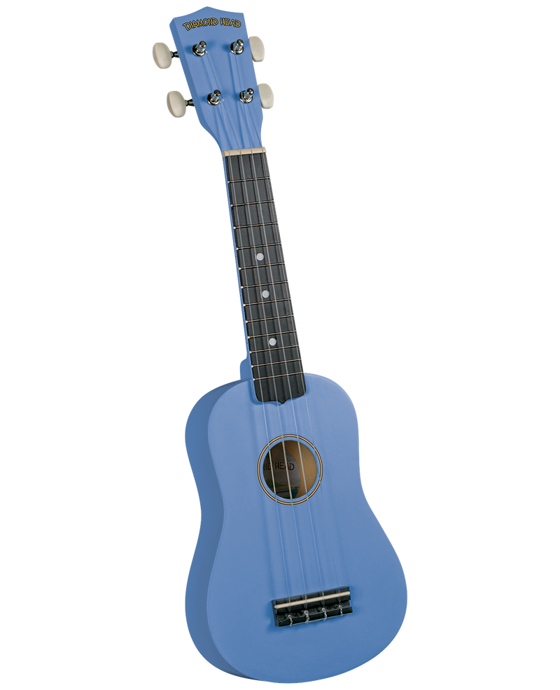 Diamond Head DU-127 Tropical Satin Soprano Ukulele – Cornflower Blue