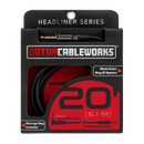 Gator Headliner 20' Straight-to-Right-Angle QuietPlug Instrument Cable