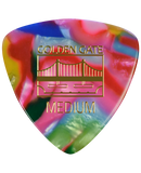 Golden Gate MP-407 Deluxe Flat Pick – Large Triangle – Medium – Clown Barf – Dozen