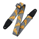 Levy's Guitar Strap - Tasty Grooves Poly - Checkered Pizza Party Gator Cases