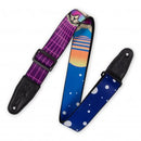 Levy's 2”-Wide Polyester Guitar Strap with Cyber Cat Motif