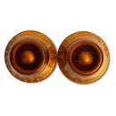Allparts PK-0140 Set of 2 Vintage-style Bell Knobs - Amber / Standard / Pack of 2