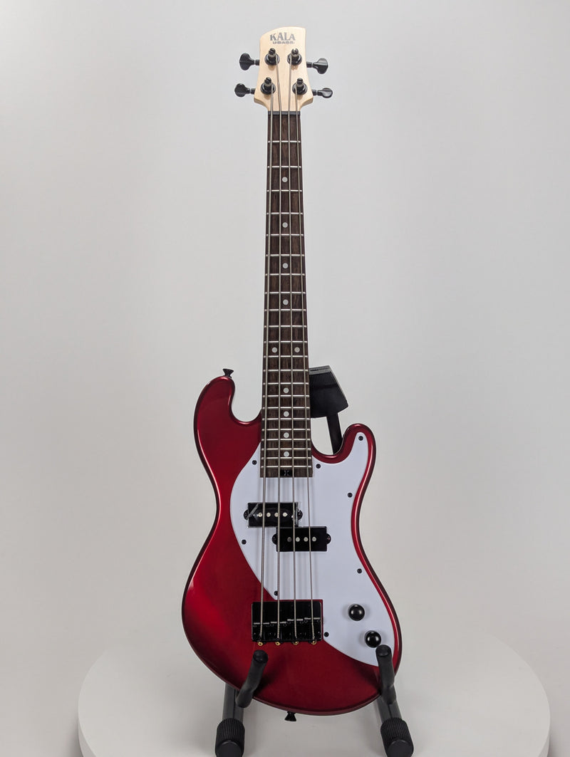 Kala Solid Body 4-String Metallic Red Fretted U-BASS