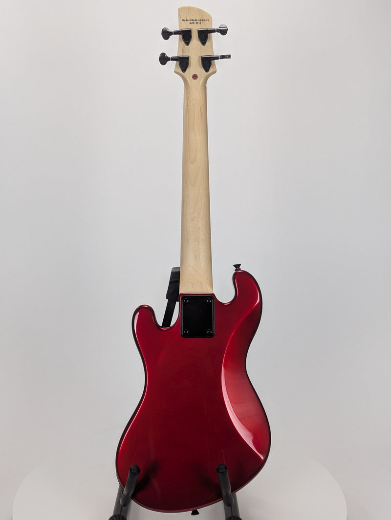 Kala Solid Body 4-String Metallic Red Fretted U-BASS