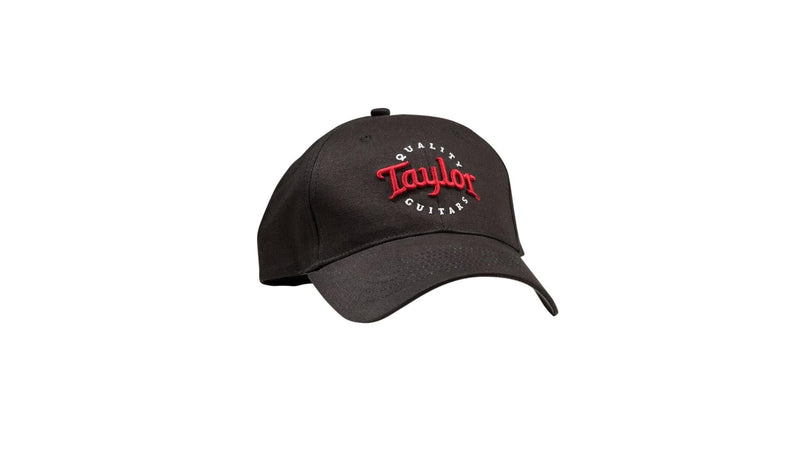 Taylor 00378 Black Cap W/ Red & White Embroider