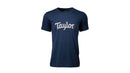Taylor Mens Two-Color Logo T, Navy - Medium Taylor