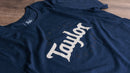 Taylor Mens Two-Color Logo T, Navy - XXL Taylor