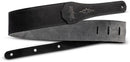 Taylor 4104-25 Gemstone 2.5" Sanded Leather Guitar Strap Black