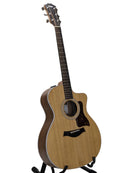 Taylor 214ce spruce top acoustic guitar detail with natural wood grain