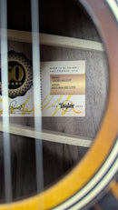 Taylor 50th Anniversary AD13ce-SB Inside Label