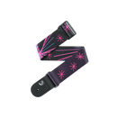 D'addario Outrun Polyester Guitar Strap - Neon Stars