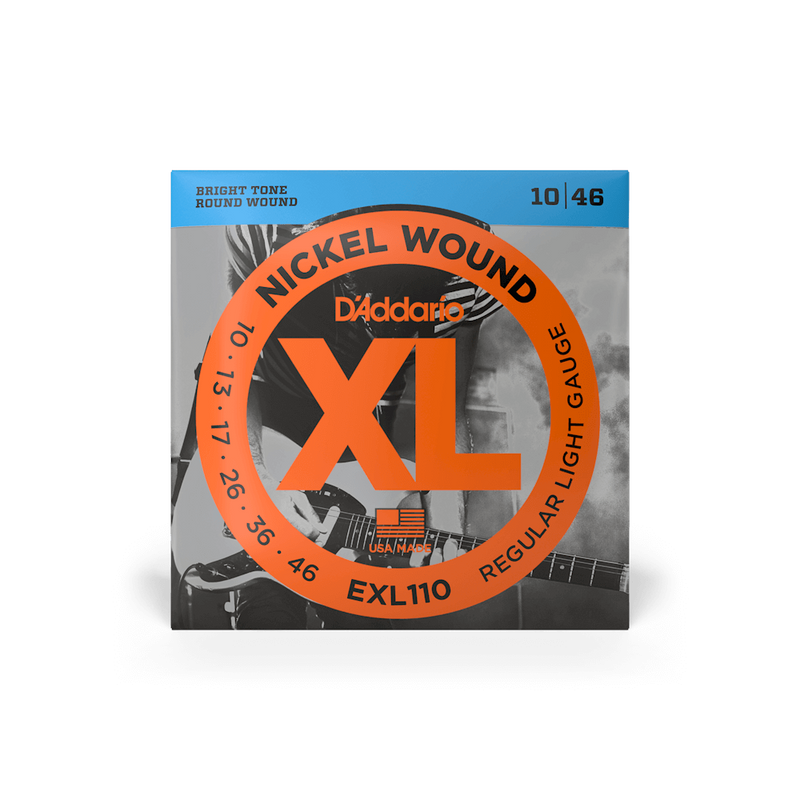 D'Addario EXL110 Nickel Wound 10-46 Regular Light Gauge Electric Guitar Strings