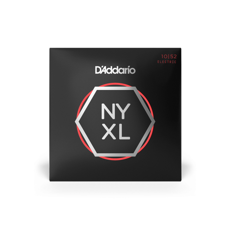 D'Addario NYXL1052 NYXL Nickel 10-52 Light Top/Heavy Bottom Electric Guitar Strings