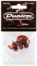 Dunlop 9010TP Shell 3 Fingerpicks / 1 Thumbpick Set Medium