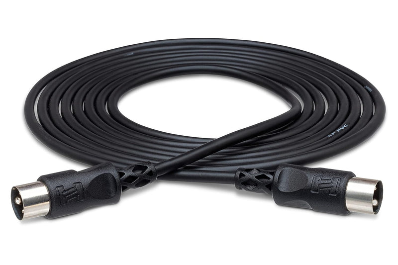 Hosa MID-310BK 10ft MIDI Cable, 5-pin