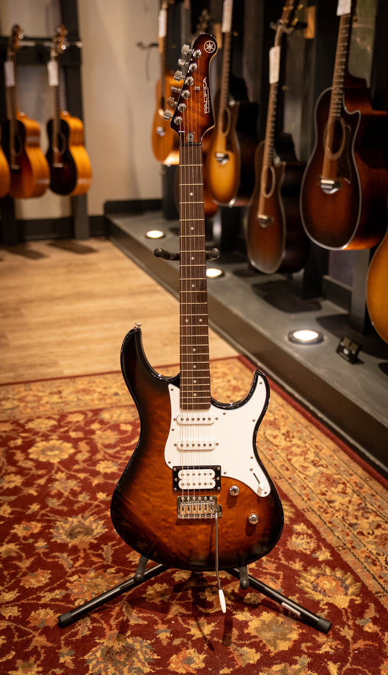 Yamaha PAC212VQM Pacifica Tobacco Brown Sunburst