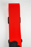 Franklin 0-R-BK Red Nylon 2" Aviator Seatbelt Guitar Strap
