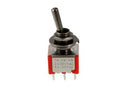 Allparts EP-4180-003 On-On-On Round Bat Mini Switch Chrome