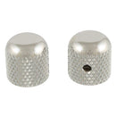 Allparts MK-0110-001 Nickel Dome Knobs, Set of 2