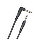 D'Addario PW-CGTRA-10 CLASSIC SERIES INSTRUMENT CABLE Straight to Right-Angle 10ft.