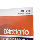 D'Addario EJ42 Phosphor Bronze 16-56 Medium Gauge Resophonic Guitar Strings