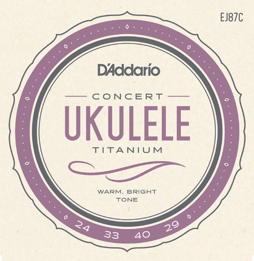 D'Addario EJ87C Pro-Arté Titanium Concert Ukulele Strings