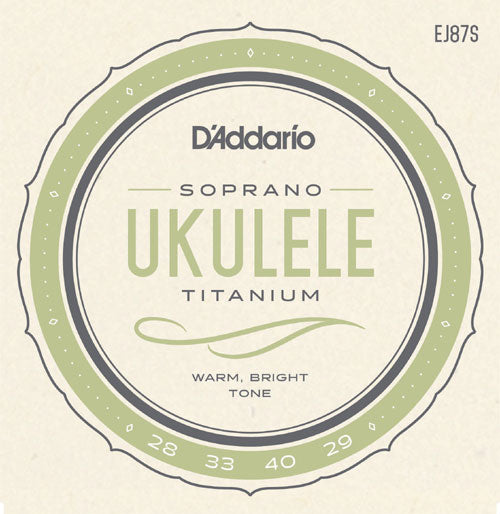 D'Addario EJ87S Pro-Arté Titanium Soprano Ukulele Strings
