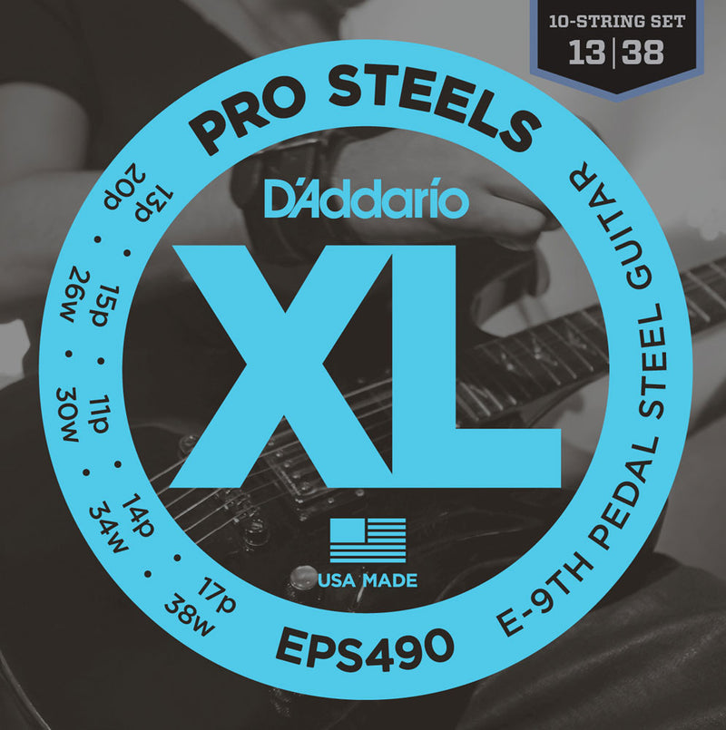 D'Addario EPS490 Pro Steels E9th Pedal Steel Guitar Strings