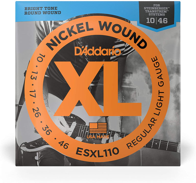 D'Addario ESXL110 Double Ball End Nickel Wound 10-46 Regular Light Electric Guitar Strings