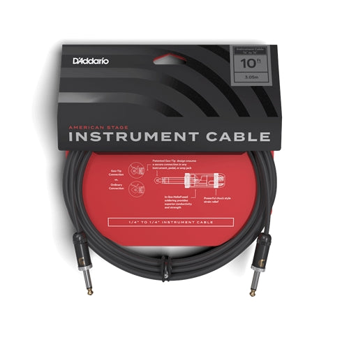 D'Addario PW-AMSG-10 Planet Waves American Stage Instrument Cable - 10ft