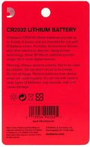 D'Addario PW-CR2032-04 Planet Waves 3-Volt Lithium Button Cell Batteries - 4 Pack