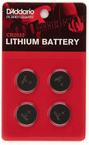 D'Addario PW-CR2032-04 Planet Waves 3-Volt Lithium Button Cell Batteries - 4 Pack
