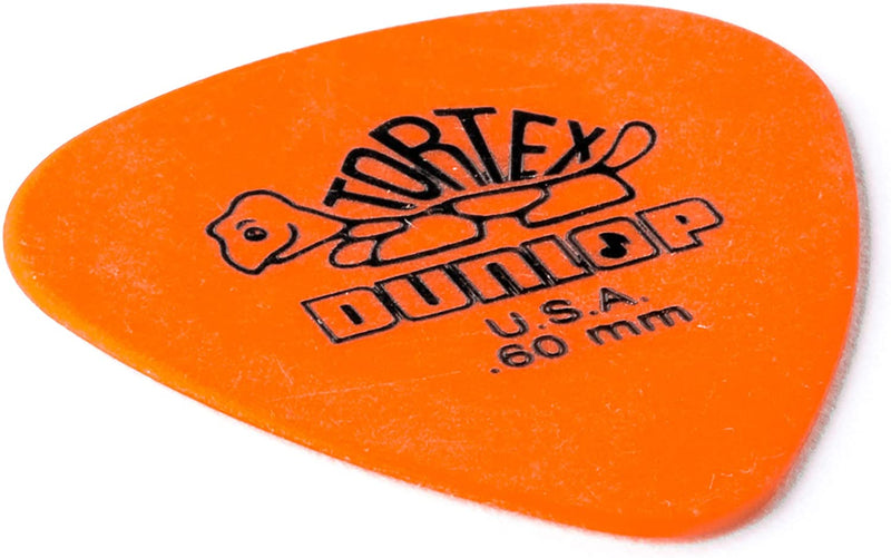 Dunlop 418P.60 Tortex Standard .60mm Orange Guitar Pick - 12-pack