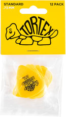 Dunlop 418P.73 Tortex Standard .73mm Yellow Guitar Pick - 12-pack