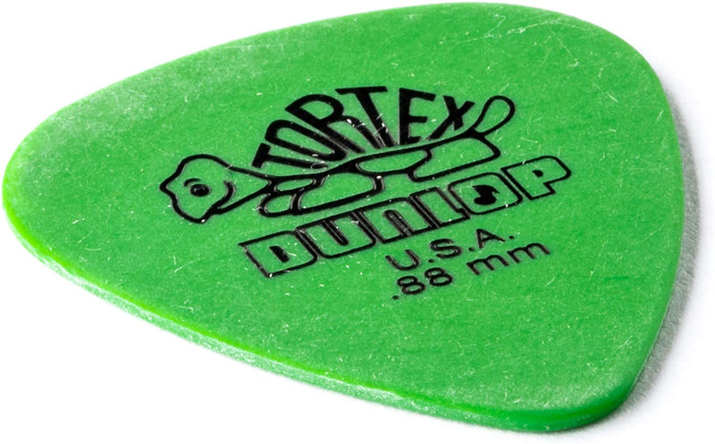 Dunlop 418P088 Tortex Standard Guitar Picks .88mm Green - 12 Pack