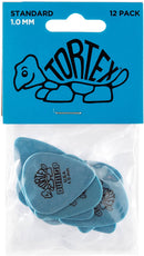 Dunlop 418P1.0 Tortex Standard 1.0mm Blue Guitar Pick - 12-pack