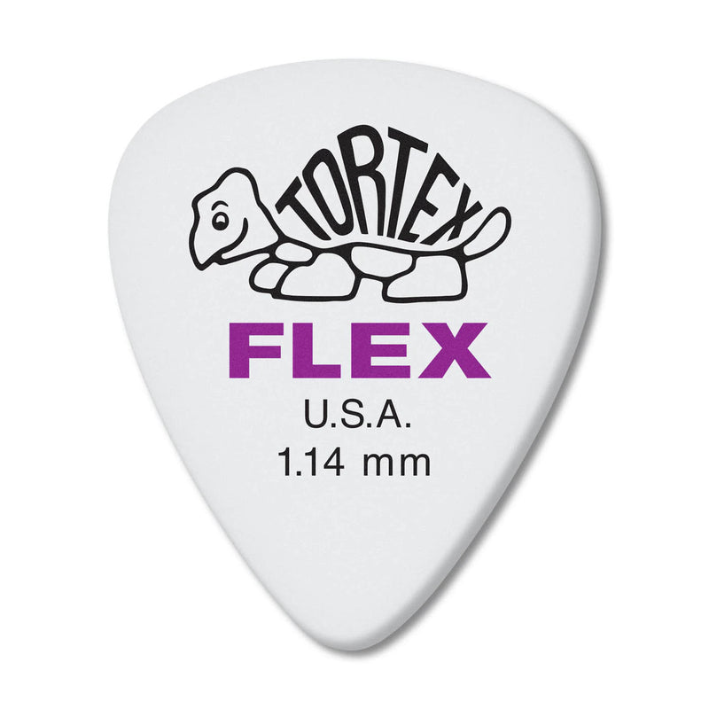Dunlop 428P114 Tortex® Flex™ Standard 1.14MM Guitar Pick - 12 Pack