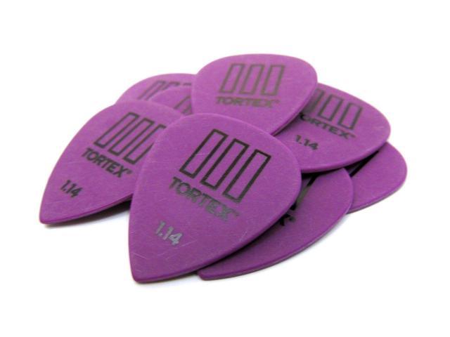 Dunlop 462P114 Tortex TIII Guitar Picks, 1.14mm Purple -  12 Pack